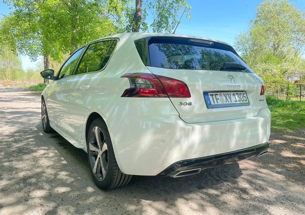 Peugeot 308 cena 46899 przebieg: 149000, rok produkcji 2017 z Piła małe 596